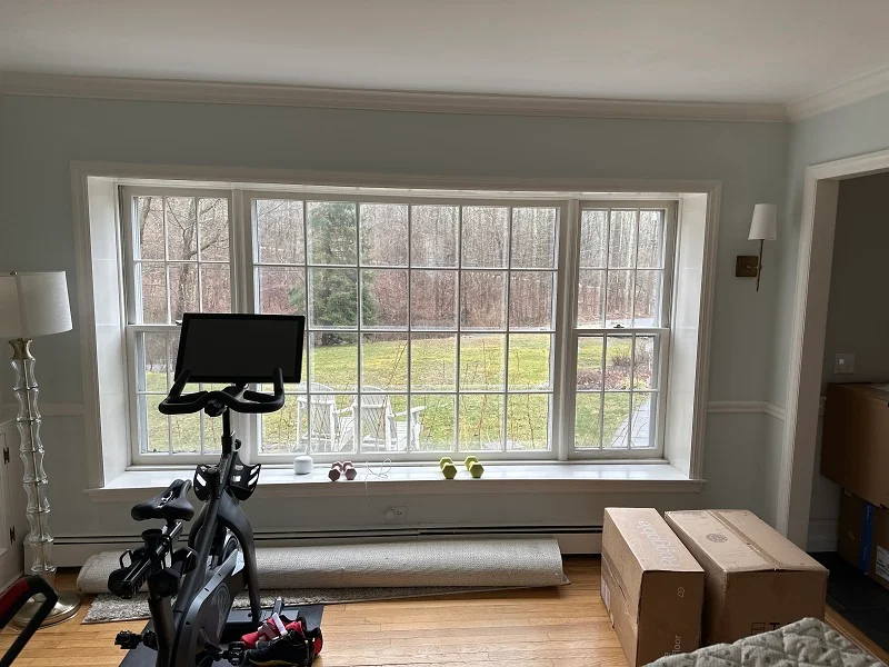 These old windows are letting in a tremendous amount of cold air into the living room